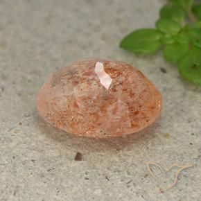 Sunstone Gemstone in 12 x 10 mm (calibrated) Size for Sale, Sunstone Stone in Light Orange Color