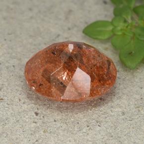 Sunstone Gemstone in 12 x 10 mm (calibrated) Size for Sale, Sunstone Stone in Medium Red Color