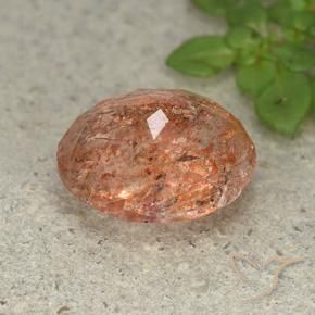 Sunstone Gemstone in 12 x 10 mm (calibrated) Size for Sale, Sunstone Stone in Reddish Orange Color