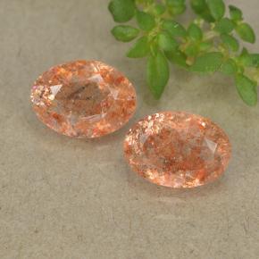 0.7ct Oval Facet Orange Sunstone for sale thumb image of 0.7ct Oval Facet Orange Sunstone (ID: 494511)