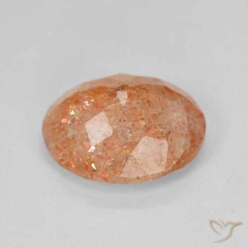 Sunstone Gemstone in 12 x 10 mm (calibrated) Size for Sale, Sunstone Stone in Reddish Orange Color