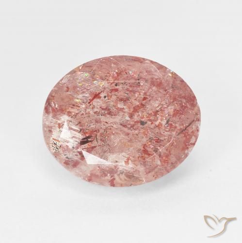 5.01ct Natural Rose Pink Sunstone, Oval, Translucent