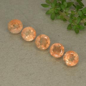 0.5ct Round Facet Orange Sunstone for sale thumb image of 0.5ct Round Facet Orange Sunstone (ID: 497290)