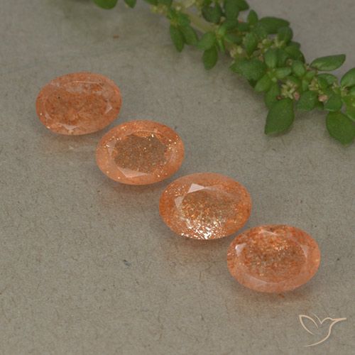 3.69ctw Natural Medium Orange Sunstone, Oval, Translucent