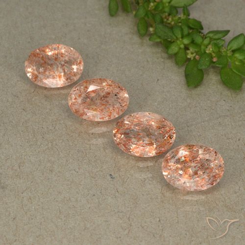 2.78ctw Natural Light Orange Sunstone, Oval, Translucent, Photo A