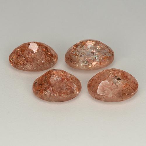 Sunstone Gemstones in 7 x 5 mm (calibrated) Size for Sale, Sunstone Stones in Orange Color