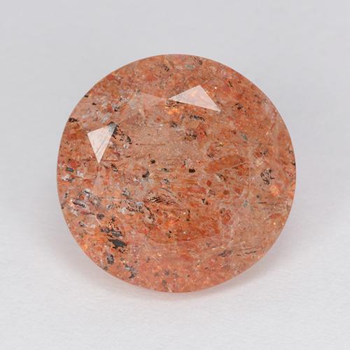 Naranja medio Piedra del Sol Gema - 5.8ct Faceta Redonda (ID: 511212)