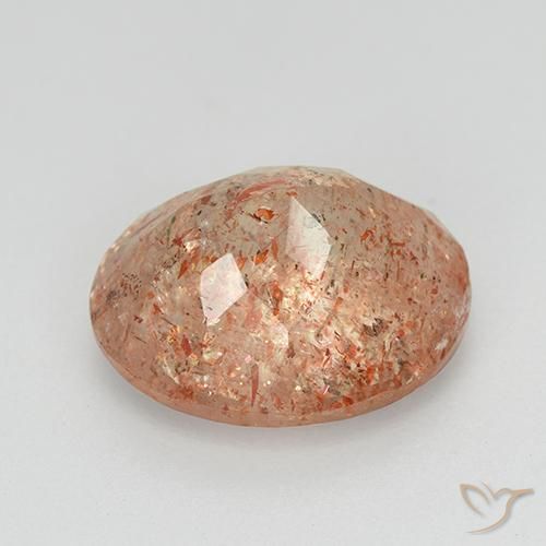 Sunstone Gemstone in 11 x 9 mm (calibrated) Size for Sale, Sunstone Stone in Reddish Orange Color