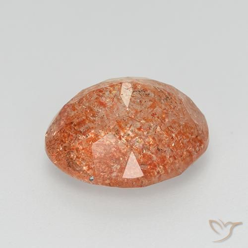 Sunstone Gemstone in 11 x 9 mm (calibrated) Size for Sale, Sunstone Stone in Ginger Orange Color