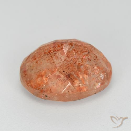 Sunstone Gemstone in 11 x 9 mm (calibrated) Size for Sale, Sunstone Stone in Medium Orange Color