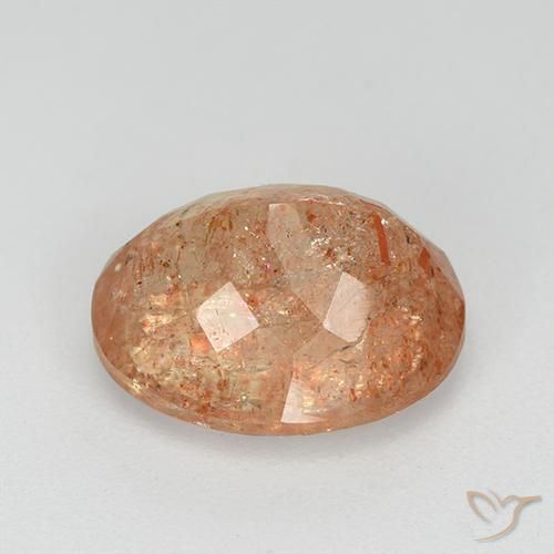 Sunstone Gemstone in 11 x 9 mm (calibrated) Size for Sale, Sunstone Stone in Medium Orange Color