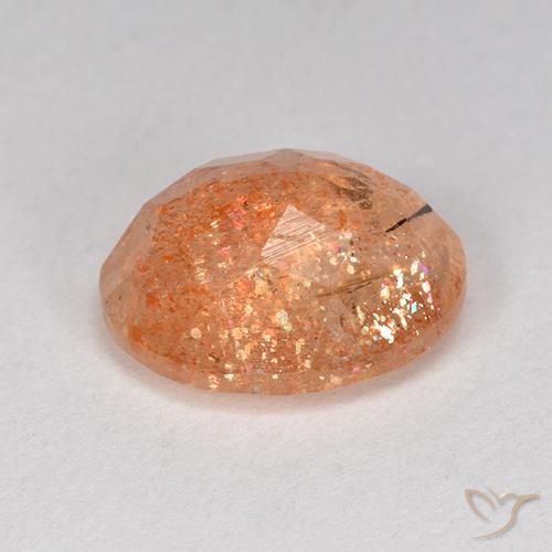 Sunstone Gemstone in 11 x 9 mm (calibrated) Size for Sale, Sunstone Stone in Light Orange Color