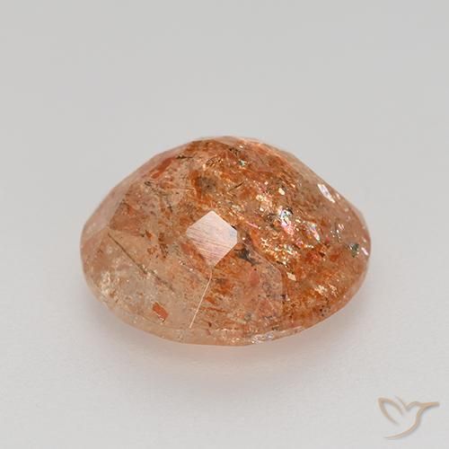 Sunstone Gemstone in 11 mm (calibrated) Size for Sale, Sunstone Stone in Medium Orange Color