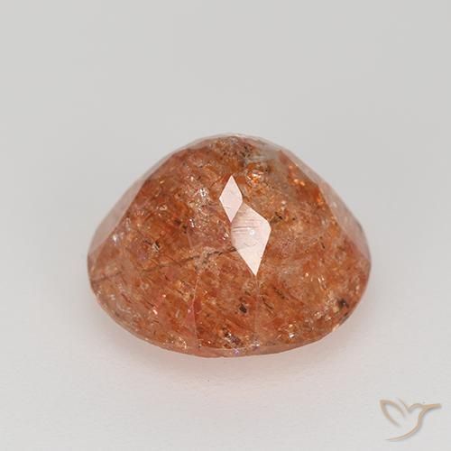 Sunstone Gemstone in 11 mm (calibrated) Size for Sale, Sunstone Stone in Medium Orange Color