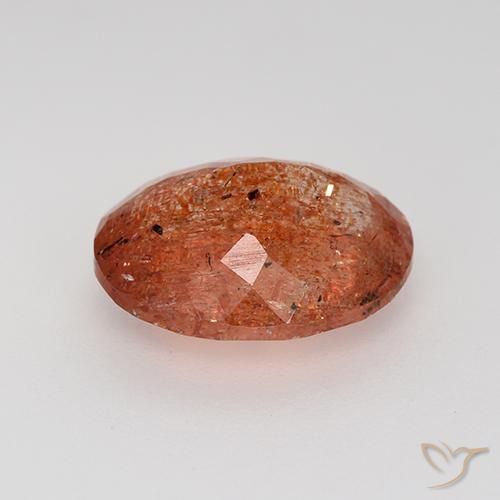 Sunstone Gemstone in 12 x 10 mm (calibrated) Size for Sale, Sunstone Stone in Medium Red Color