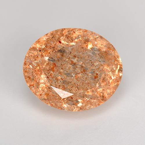 Naranja medio Piedra del Sol Gema - 4.9ct Forma ovalada (ID: 517320)
