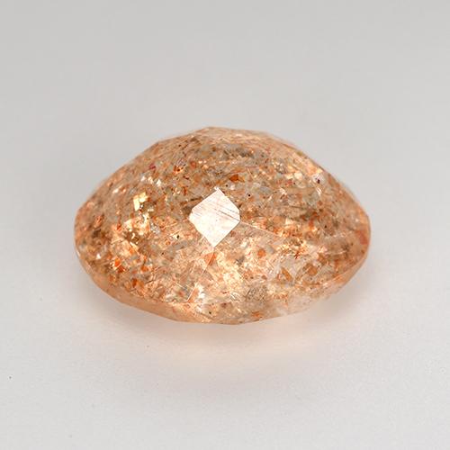 Sunstone Gemstone in 12 x 10 mm (calibrated) Size for Sale, Sunstone Stone in Medium Orange Color