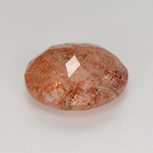 Sunstone Gemstone in 12 x 10 mm (calibrated) Size for Sale, Sunstone Stone in Grapefruit Orange Color