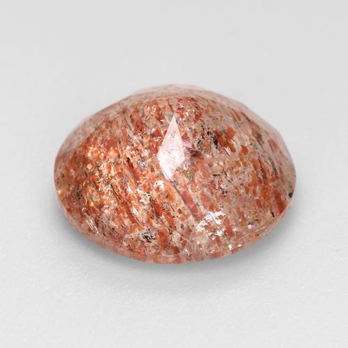 Sunstone Gemstone in 11 mm (calibrated) Size for Sale, Sunstone Stone in Grapefruit Orange Color