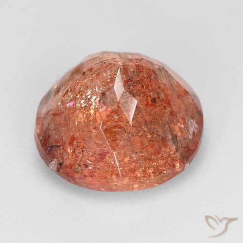 Sunstone Gemstone in 11 mm (calibrated) Size for Sale, Sunstone Stone in Warm Orange Color