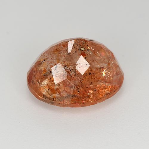 Sunstone Gemstone in 12 x 10 mm (calibrated) Size for Sale, Sunstone Stone in Medium Red Color