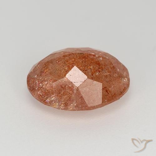 Sunstone Gemstone in 12 x 10 mm (calibrated) Size for Sale, Sunstone Stone in Medium Orange Color