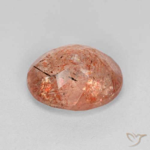 Sunstone Gemstone in 12 x 10 mm (calibrated) Size for Sale, Sunstone Stone in Reddish Orange Color