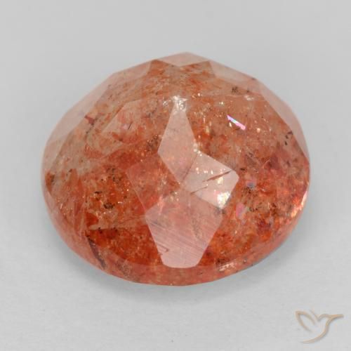 Sunstone Gemstone in 11 mm (calibrated) Size for Sale, Sunstone Stone in Medium Red Color