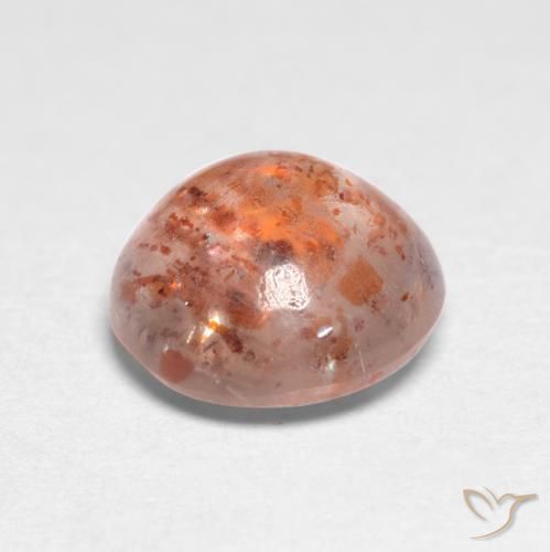 Sunstone Gemstone in 6.5 mm (calibrated) Size for Sale, Sunstone Stone in Peach Orange Color