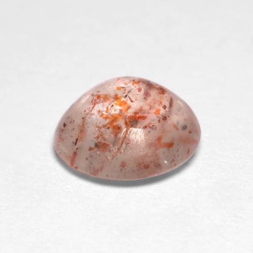 Sunstone Gemstone in 7 mm (calibrated) Size for Sale, Sunstone Stone in Peach Orange Color
