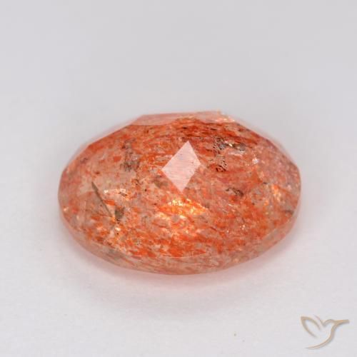 Sunstone Gemstone in 10 x 8 mm (calibrated) Size for Sale, Sunstone Stone in Medium Red Color
