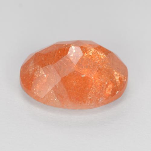 Sunstone Gemstone in 10 x 8 mm (calibrated) Size for Sale, Sunstone Stone in Medium Orange Color