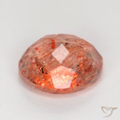 Sunstone Gemstone in 10 x 8 mm (calibrated) Size for Sale, Sunstone Stone in Medium Red Color