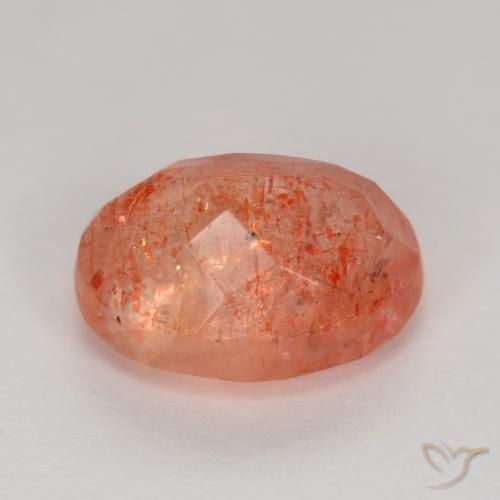 Sunstone Gemstone in 10 x 8 mm (calibrated) Size for Sale, Sunstone Stone in Bright Orange Red Color