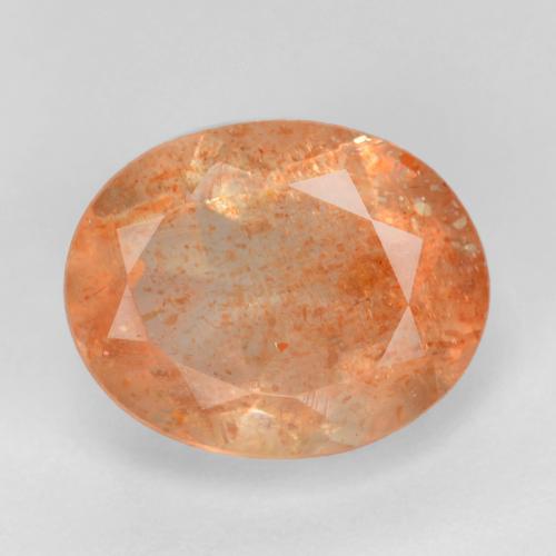 Yam Orange Солнечный Камень Камень - 2.4ct Фасетный Овал (ID: 550405)