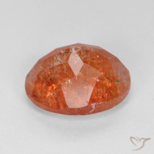Sunstone Gemstone in 10 x 8 mm (calibrated) Size for Sale, Sunstone Stone in Warm Orange Color