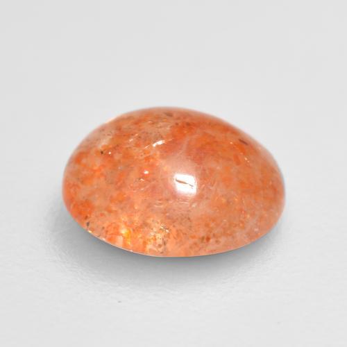 Sunstone Gemstone in 6.5 mm (calibrated) Size for Sale, Sunstone Stone in Reddish Orange Color