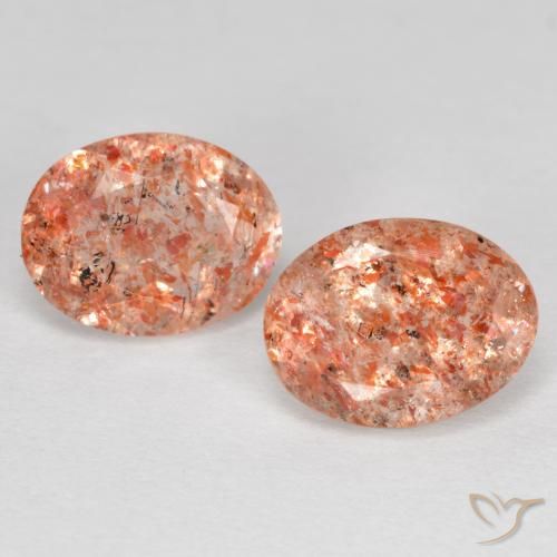 2.51 ct Orange Sunstone, 8.3 x 6.3 mm Oval Cut From India, Photo A