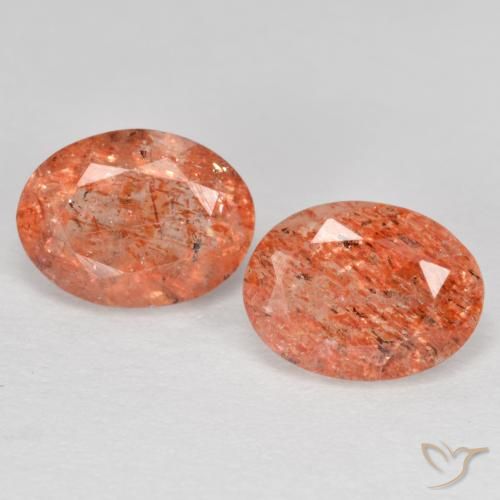 2.52ctw Natural Grapefruit Orange Sunstone, Oval, Translucent, Photo A