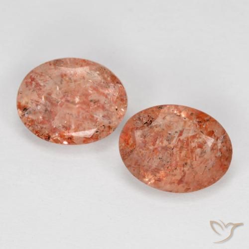 2.23 ct Orange Sunstone, 7.8 x 6.2 mm Oval Cut From India, Photo A