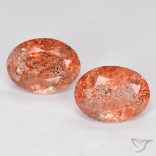 2.32 ct Orange Sunstone, 8.1 x 6 mm Oval Cut From India, Photo A