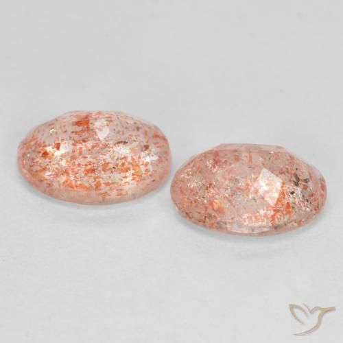 Sunstone Gemstones in 8 x 6 mm (calibrated) Size for Sale, Sunstone Stones in Light Orange Color