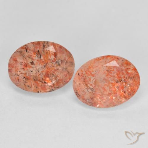 2.32 ct Orange Sunstone, 7.9 x 6.1 mm Oval Cut From India, Photo A