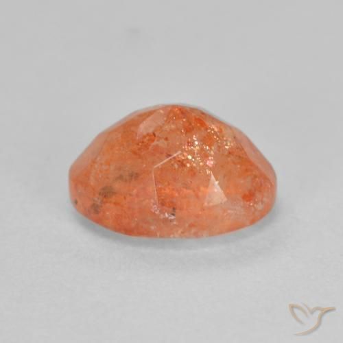 Sunstone Gemstone in 8 x 6 mm (calibrated) Size for Sale, Sunstone Stone in Bright Orange Color