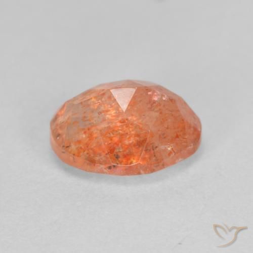Sunstone Gemstone in 8 x 6 mm (calibrated) Size for Sale, Sunstone Stone in Bright Orange Color