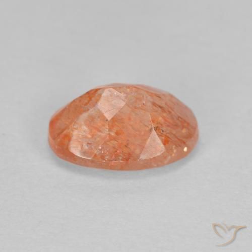 Sunstone Gemstone in 8 x 6 mm (calibrated) Size for Sale, Sunstone Stone in Reddish Orange Color