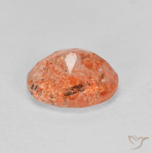Sunstone Gemstone in 8 x 6 mm (calibrated) Size for Sale, Sunstone Stone in Ginger Orange Color