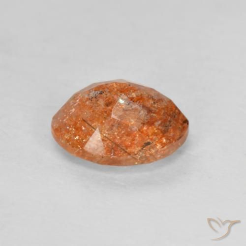 Sunstone Gemstone in 8 x 6 mm (calibrated) Size for Sale, Sunstone Stone in Medium Orange Color
