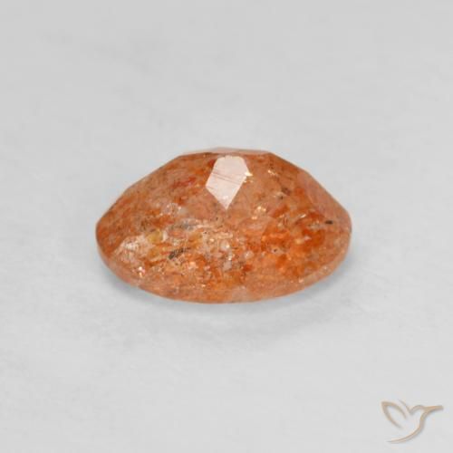 Sunstone Gemstone in 8 x 6 mm (calibrated) Size for Sale, Sunstone Stone in Reddish Orange Color
