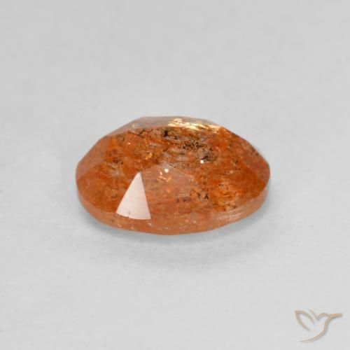 Sunstone Gemstone in 8 x 6 mm (calibrated) Size for Sale, Sunstone Stone in Reddish Orange Color